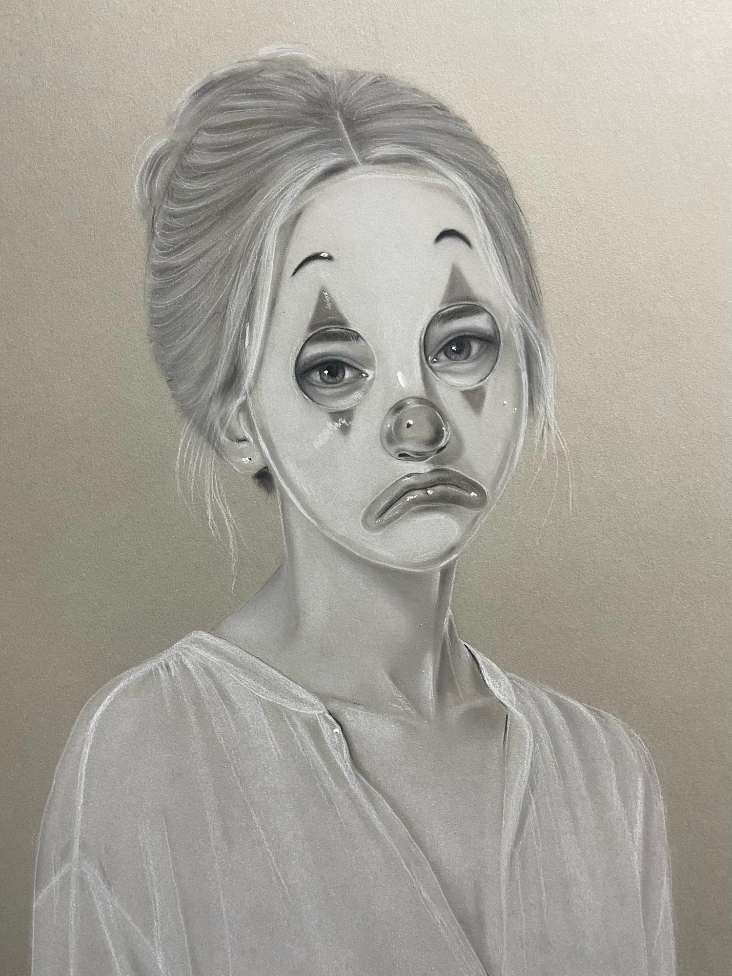 You can’t relate to me. Charcoal and pastel on paper.